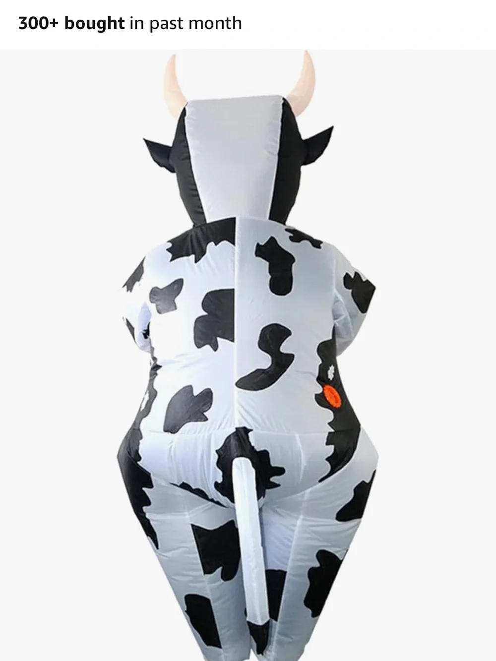 Inflatable Cow Kids Costume - Black & White